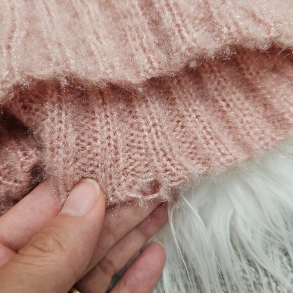 Eloquii Pink High Waisted Ribbed Knit Fuzzy Textured Lounge Pajama Shorts 22/24 - Picture 9 of 9